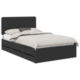 Bed Frame with Drawer Black 120 x 200 cm Engineer Wood 3412610