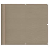 Balcony Screen Taupe 90x800 cm 100% Polyester Oxford 4000243