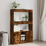Highboard Smoked Oak 92x33x140 cm Engineered Wood 3309613