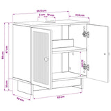 Bathroom Sink Cabinet EDE Concrete Grey 59.5 x 31.5x 59 cm 895908
