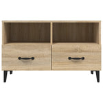 TV Cabinet Sonoma Oak 80x36x50 cm Engineered Wood 812594