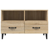 TV Cabinet Sonoma Oak 80x36x50 cm Engineered Wood 812594