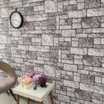 ZNTS 3D Wall Panels with Light Grey Brick Design 10 pcs EPS 149586