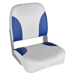 Boat Seats 2 pcs Foldable Backrest Blue-white Pillow 41x36x48cm 279103
