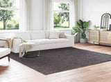 Area Rugs Square SIROLO Anthracite 240 x 240 cm Polyester 42022787