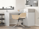 Corner Desk with Drawer White 102 x 88 x 75 cm 3337273