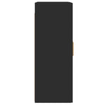Wall Mounted Cabinets 2 pcs Black Engineered Wood 3197874