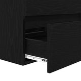 Bathroom Furniture Set 3 pcs Black Oak Engineered Wood 3393502