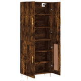 Highboard Smoked Oak 69.5x34x180 cm Engineered Wood 3195784