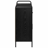 Sideboard Black Oak 73 x 33 x 81 cm Engineered Wood 8013830