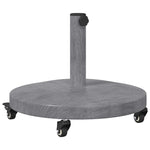 Outdoor Umbrella Base Dark grey wood look 48 x 48 x 32 cm 42010013