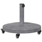 Outdoor Umbrella Base Dark grey wood look 48 x 48 x 32 cm 42010013
