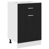 Hanging Cabinet Black Oak 50 x 46 x 81.5 cm Engineered Wood 863257