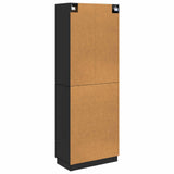 Cabinet Set 2 pcs Black Engineered Wood 3416818