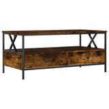 Coffee Table Smoked Oak 100x51x45 cm Engineered Wood 835301