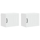 Wall Cabinet LUCCA 2 pcs White 50 x 31 x 40 cm Engineered Wood 884895