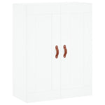 Highboard White 69.5x34x180 cm Engineered Wood 3199977