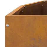 Planter Rusty 90 x 45 x 50 cm Weathering Steel 883716