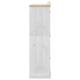 Wardrobe Corona White 151.5x52x186 cm Solid Wood Pine 4012161