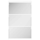 243048 Shoe Cabinet 3-Layer Mirror White 63x17x102,5 cm