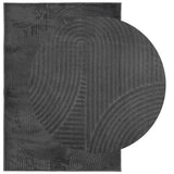 Rug IZA Short Pile Scandinavian Look Anthracite 120x170 cm 375428