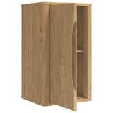 Bathroom Wall Cabinet with Door FLORO Wax Brown 35 x 30 x 60 cm 42011235
