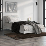Bed Frame without Mattress Grey Sonoma 90x200 cm Engineered Wood 832171