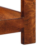 Floral End Table with Drawer with Storage Brown 35 x 35 x 75 cm 4016528