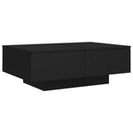 ZNTS Coffee Table Black 90x60x31 cm Engineered Wood 804176