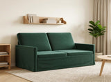 2 Seater Sofa Dark Green 130 x 81 x 82 cm Velvet 42041056