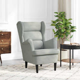 Armchair Light Grey Velvet 42012824