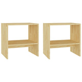 Bedside Cabinets 2 pcs 40x30.5x40 cm Solid Pinewood 808054