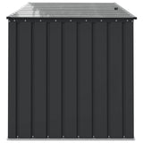 Garden Storage Box Black 151.5 x 107 x 100 cm Steel 42011282