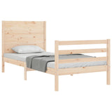 Bed Frame without Mattress 100x200 cm Solid Wood 3194626