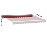 Automatic Retractable Awning Burgundy 350x250 cm 3215304
