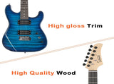 GST Stylish H-H Pickup Tiger Stripe Electric Kit with 20W AMP Bag 45095045