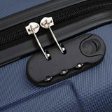 Suitcase with Lock 3 pcs Dark Blue 50 x 31 x 78 cm ABS Plastic 42006245