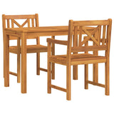 Garden Dining Set 3 pcs Brown Solid Acacia Wood 3375649