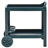 Beverage Cart Green 69x53x72 cm Plastic 48812