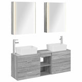 Bathroom Furniture Set 5 pcs Grey Sonoma 3406852