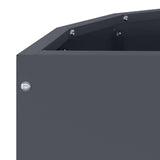 Planter Anthracite 60 x 30 x 35 cm Steel 883698