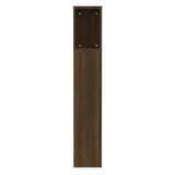 Headboard Cabinet Brown Oak Engineered Wood Standard Contemporary 817266