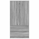 Bathroom Cabinet Grey Sonoma 79.5 x 49 x 156 cm Engineered Wood 3406251