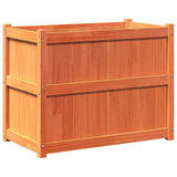 Garden Planter Wax Brown 90x50x70 cm Solid Wood Pine 837471