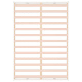 Bed Frame without Mattress White 135x190 cm Double Double Solid Wood 820837
