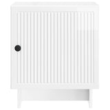 Bedside Cabinet High Gloss White 43 x 34.5 x 50 cm 893883