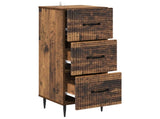 Drawer Cabinet Old Wood 33 x 34.5 x 89.5 cm Engineered Wood 894853