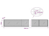 Gabion with 3.5 mm Wire and 5x2.5 cm Mesh 1150x20x50 cm 3461657