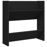 Wall Shoe Cabinets 4 pcs Black 60x18x60 cm Engineered Wood 806719