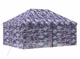 Pop-up Gazebo with 4 Sidewalls 2.9 x 4.3 m Blue Camouflage 42036832